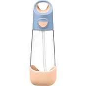b.box Steklenica za pitje s slamico 600 ml - breskev