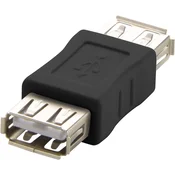 Renkforce USB 2.0 adapter [1x USB 2.0 vtičnica A - 1x USB 2.0 vtičnica A] črn Renkforce