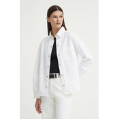 Traper košulja Marc OPolo DENIM za žene, boja: bijela, regular, s klasicnim ovratnikom, 5000000064