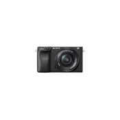 Sony Kamera sa objektivom Alpha 6400, E mount, APS-C, 16-50mm objektiv, CMOS, 4K UHD, Crna