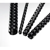 Plastični hrbtni del 12,5 mm, črn