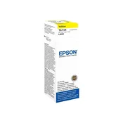 EPSON T6734 (C13T67344A), originalna kartuša, rumena, 70ml, Za tiskalnik: EPSON ECOTANK L800, EPSON ECOTANK L805, EPSON ECOTANK L810
