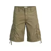 Jack & Jones Kratke hlače iz tkanine Cole Frank 12291369 Zelena Regular Fit
