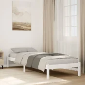 shumee vidaXL Podaljšana postelja brez vzmetnice, 100x210 cm, masivni borov les