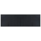 Vidaxl Pravokotna preproga črna 60x200 cm bambus