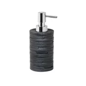 HELEN freestanding soap dispenser, black - Črna - 75x170x85 mm - Gedy - HELEN - 24 - Poliresin - Dozator za milo - Krožni - 75 - 170 - 85 - 14