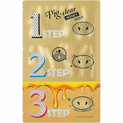 NEW Maska za zamašitev por Holika Holika Pig Clear Honey Gold 3 Step
