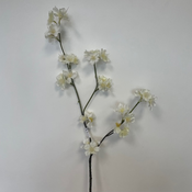 Umetna veja cvetna 78cm bela krem češnja - bela
