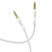 Hoco AUX kabel z 3,5-mm priključkom na 3,5-mm priključek Hoco, 1 m, UPA19, srebrn