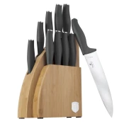 Berlingerhaus Komplet nožev s stojalom BH-2758 BAMBOO 10 pcs Anthracite Collection