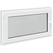 Vidaxl Okno za klet RISOR 110 x 70 cm PVC in steklo Antracit