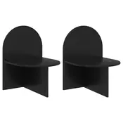 vidaXL Nočna omarica 2 pcs Črni hrast 48 x 49 x 65 cm