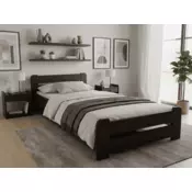 Ljubki dom Postelja Laura 90 x 200 cm oreh Posteljno dno: Lamelno posteljno dno, Vzmetnica: Brez vzmetnice