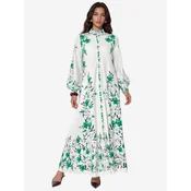 MSN Collection Obleka Maxi bela