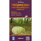 Krajinski park Tricity in okolica. Turistični zemljevid. Izdaja 2023.