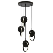 Opviq Luster Av 1874 4T Bsy, 4 x LED, Metalni, Crni