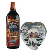Nurnberger Crveno kuvano vino Gluhwein, 1l i Ahmad Tea Caj Heart Caddy, 30g