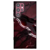 Silikonski črni ovitek za Samsung Galaxy S22 Ultra 5G - Cherry stone