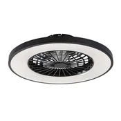 Rabalux Plafonjera sa ventilatorom Dalfon2, 72W, 54cm, 3000-6000K, Crno-bela