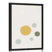 Plakat minimalistična drevesa s krogi - 40x60 no frame