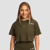 GymBeam Women‘s Limitless Cropped T-Shirt Espresso