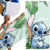 Disney DISNEY Stitch HITROSUŠEČA Plažna, kopalna brisača ZA OTROKE, mikrovlakna 70x140 cm OEKO-TEX