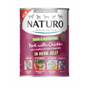 Naturo grain&gluten free konzerva svinjetina s piletinom u želeu 390g