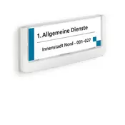 Informacijska tablica click bela 149x52,5mm DURABLE