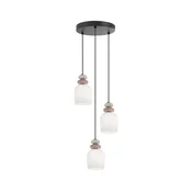 Luster na sajli HILDA 3xE14/40W/230V crna/smeda