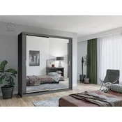 Garderobna omara Lux 203 cm - siva