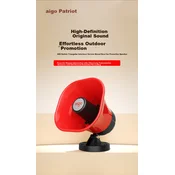 Aigo Megafon zvucnik A80, Bluetooth, Crveni