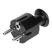 Preprost vtič Uni-Schuko 16A, 230V, črna