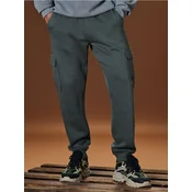 Sinsay - Pantalone tapered cargo fit - khaki