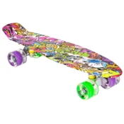 Pennyboard ENERO 56cm s kolesi LED, VINTAGE