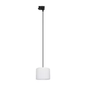 Luster na sajli za 3-fazni TRACER šinski sistem 1xE27/15W/230V precnika 20 cm crna/bela