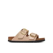 Birkenstock Arizona Big Buckle Natural Leather Patent Women High-Shine New Beige 39