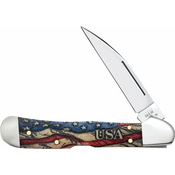 Case Cutlery Copperlock Vintage Flag