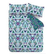 Modra enojna posteljnina 135x200 cm Mya Tropical Floral – Catherine Lansfield
