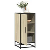 Vidaxl Komoda sonoma hrast 35,5x35x76 cm inženirski les in kovina