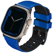 UNIQ Linus Apple Watch Series 1/2/3/4/5/6/7/8/SE/SE2/Ultra 42/44/45/49mm Airosoft Silicone racing blue (UNIQ-49MM-LINUSRBLU)