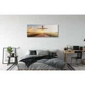 tulup.si Slika na akrilnem steklu Plane zahodno mesto 140x70 cm 4 obešalnika