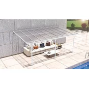 Westmann - Nadstrešnica za terasu - 556x300 cm (16 68 m2) - Bijela - BRANDED IN GERMANY
