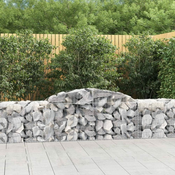 Lučne gabionske košare 9 kom 300x50x60/80 cm pocinčano željezo