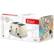 Zilan opekač kruha, 4 reže za kruh, 6 stopenj segrevanja, 1500W, Retro - ZLN1214