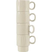 sagaform Coffee & More 4-delni set espresso skodelic - Beige
