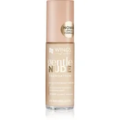 AA Wings of Color Gentle Nude Foundation tekoči puder z vlažilnim učinkom odtenek 404 Natural Beige 30 ml