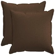 vidaXL Prevleka za blazino 2 pcs HOUTEN Rjava 70 x 70 cm Lažni lanu
