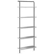 Vidaxl Knjižna polica Siva Sonoma 60 x 24 x 168 cm Konstruiran les