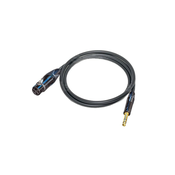 Canare L-2T2S mikrofon 6,0mm, XLR (F)/JACK TRS 6,3mm 7,5m, BLK