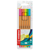 Fineliner flomasteri Stabilo Point 88 - 6 neonskih boja